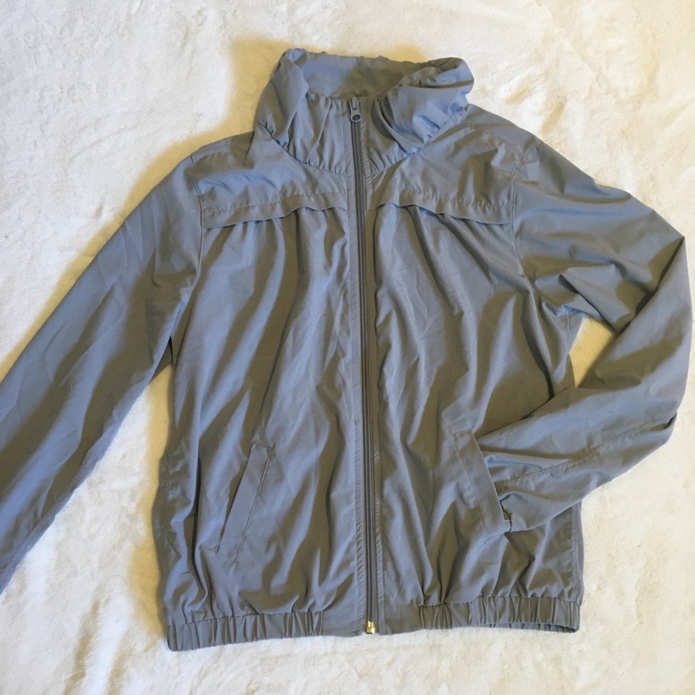 Zella girl gray athletic zip up